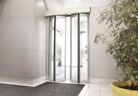 درب اتوماتیک شیشه ای تاشو